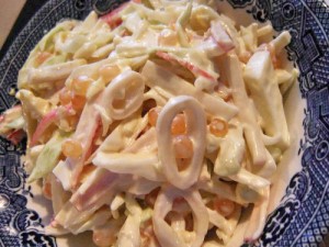 Вкусные блюда из фарша, салат из кальмаров